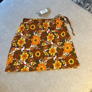 Her Pony floral Margaux split skirt